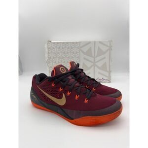 Nike Kobe IX 9 EM Deep Garnet Metallic Gold Crimson 646701-678 Mens Size 12
